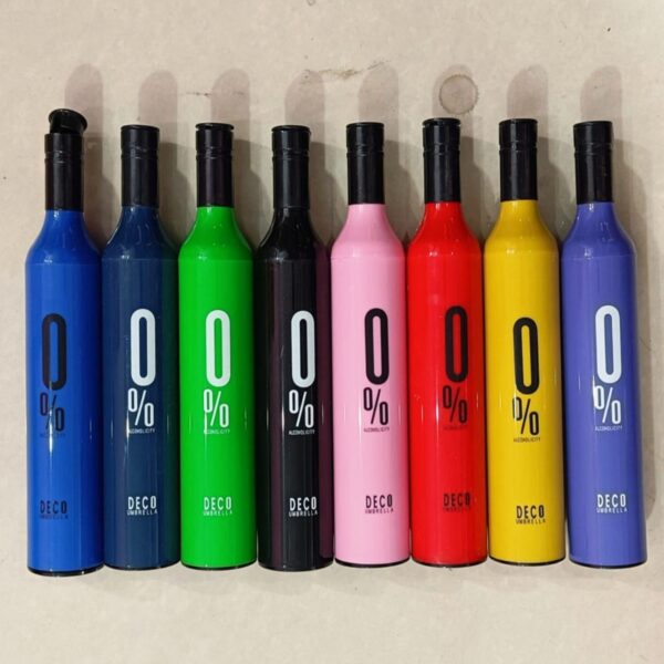 Stylish & Compact Foldable Umbrellas in Bottle Design - Image 2