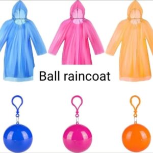 Ball Raincoat-Emergency Disposable in Keychain Capsule