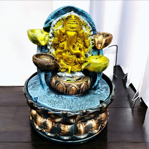 Lord Ganesha Water Fountain LED Lights (12"Inch) (18"Inch)