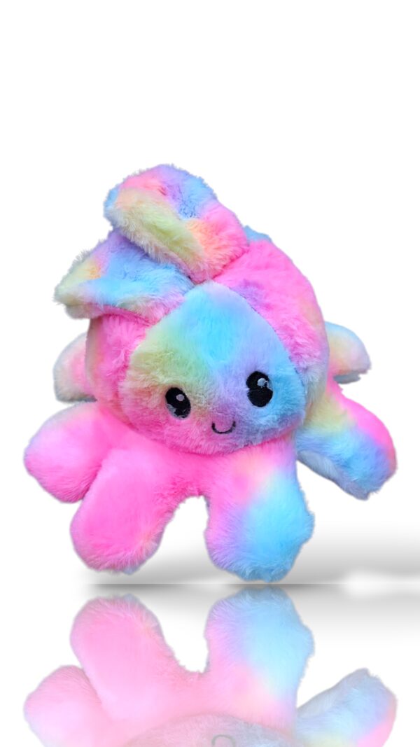 Rainbow Octopus – Soft Colourful Plush Toy 🐙🌈 Adorable - Image 2
