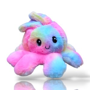 Rainbow Octopus – Soft Colourful Plush Toy 🐙🌈 Adorable
