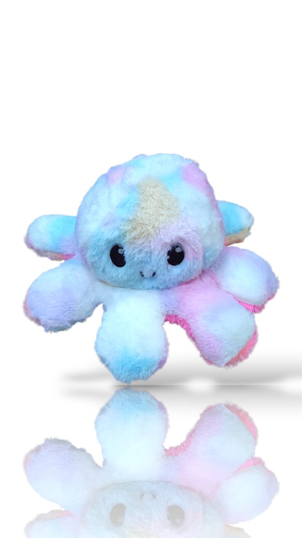 Rainbow Octopus – Soft Colourful Plush Toy 🐙🌈 Adorable - Image 3