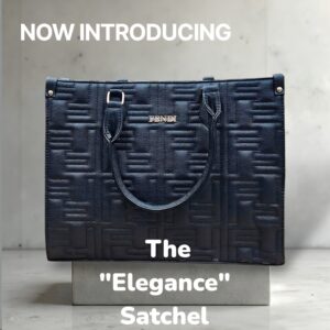 Premium Black Textured Handbag for Women Big Size