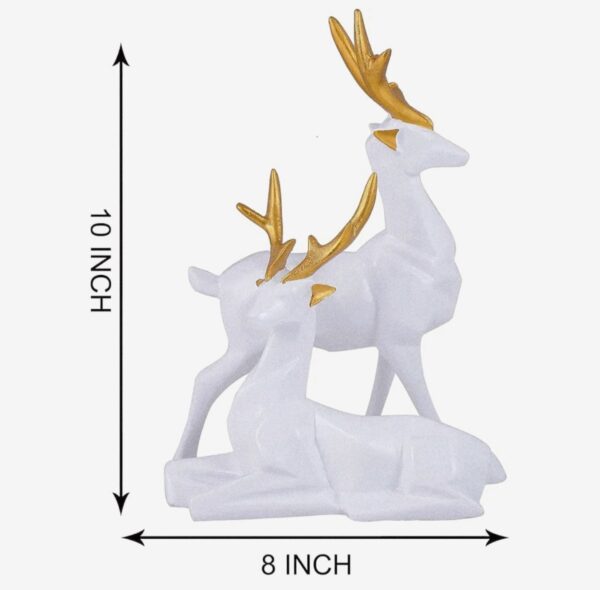 Elegant White Deer Figurines, Set of 2 (25*20) cm - Image 8