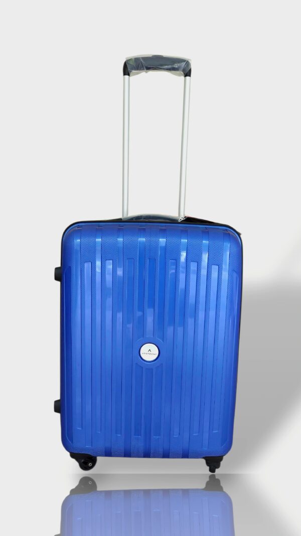 Aristocrat Trolley Luggage 65 cm with 360° Wheels (Blue) - Image 3