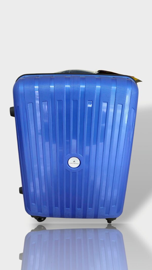 Aristocrat Trolley Luggage 65 cm with 360° Wheels (Blue)