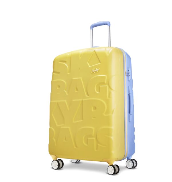 Stylish Skybags Yellow-Blue 79cm Trolley Luggage Lightweight