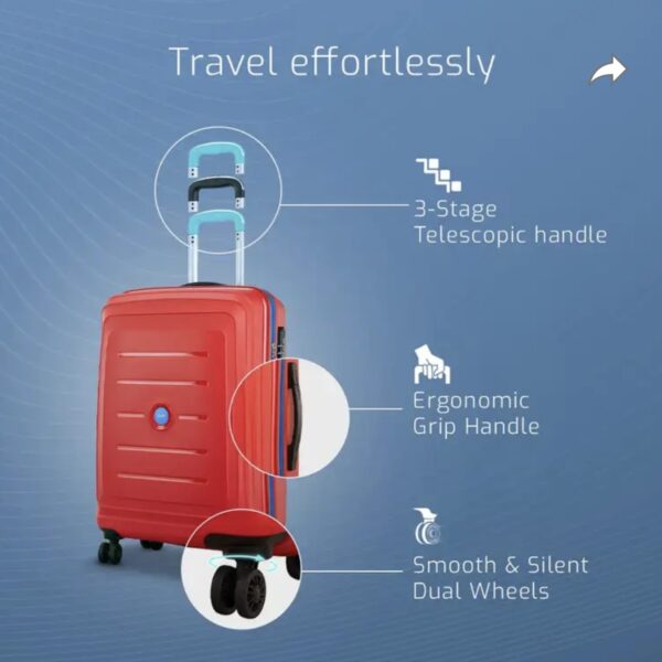 VIP Red 66cm Trolley-Luggage, Lightweight-Effortless Travel - Image 4